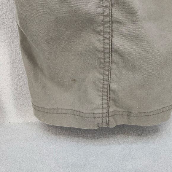 prAna Hiking Pants Women's 12 Tan Breathe Convertible Zip Off Cargo Gorpcore - Picture 10 of 15